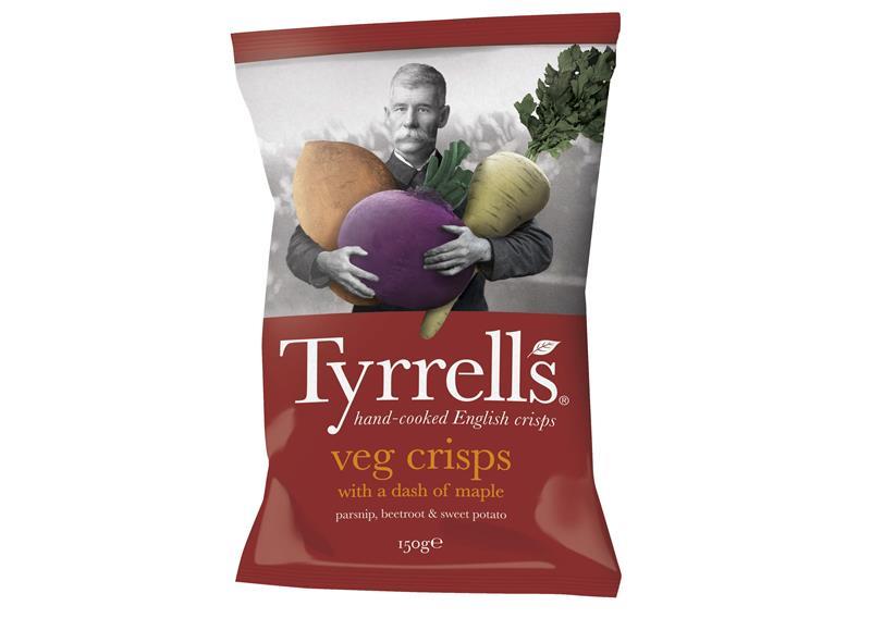 Tyrrells creates ‘sweet and savoury’ Maple Veg crisps
