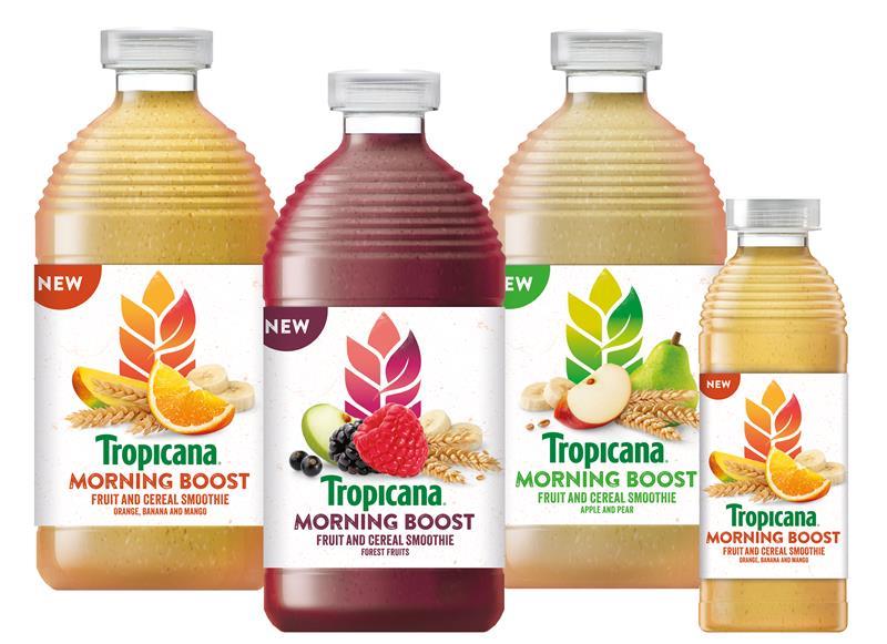 Tropicana reveals Morning Boost smoothies