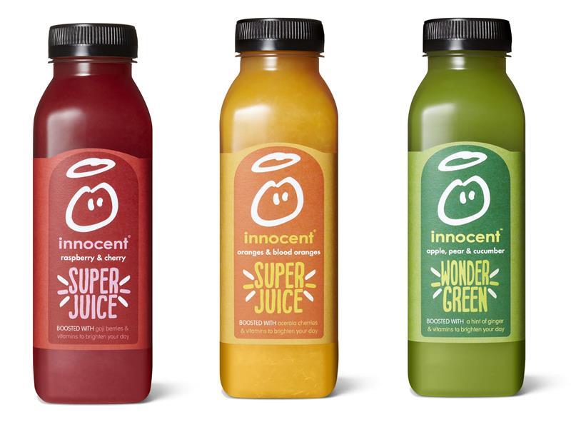 Innocent fruit and veg juice with vitamin boost