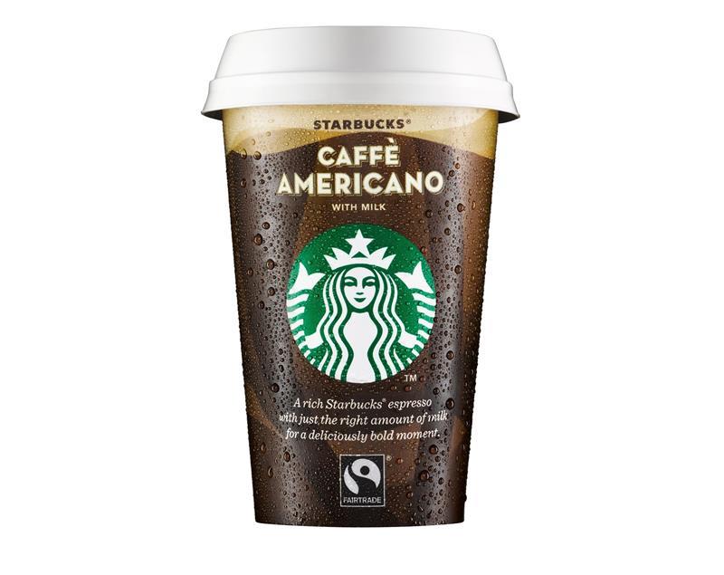 New Starbucks Caffè Americano with milk