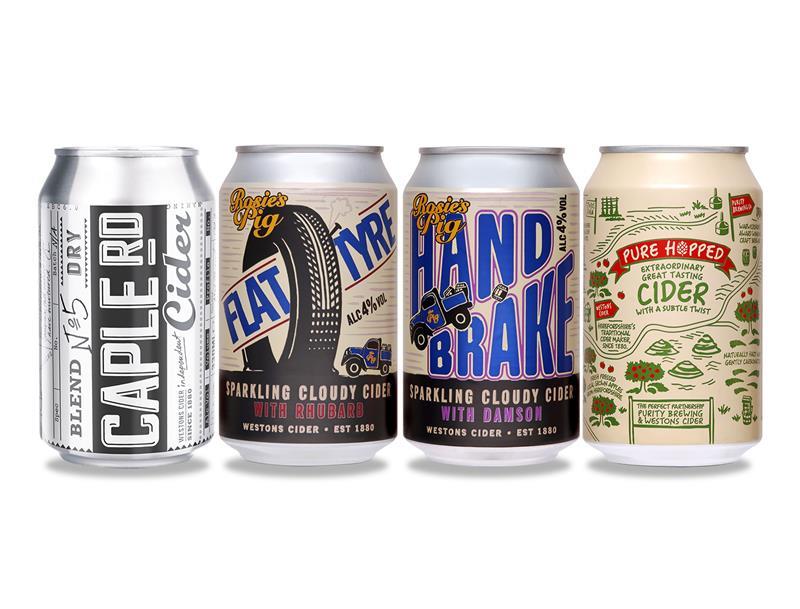 New canned craft cider range from Westons